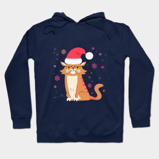 Grumpy Christmas Cat. Christmas Cat 2024 Hoodie